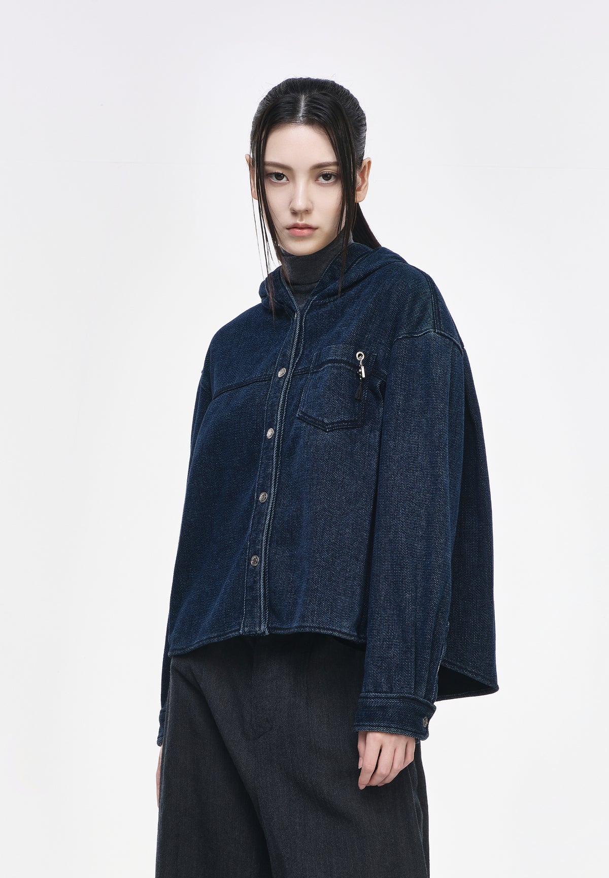 REVERIE DUMBO DENIM HOOD SHIRT