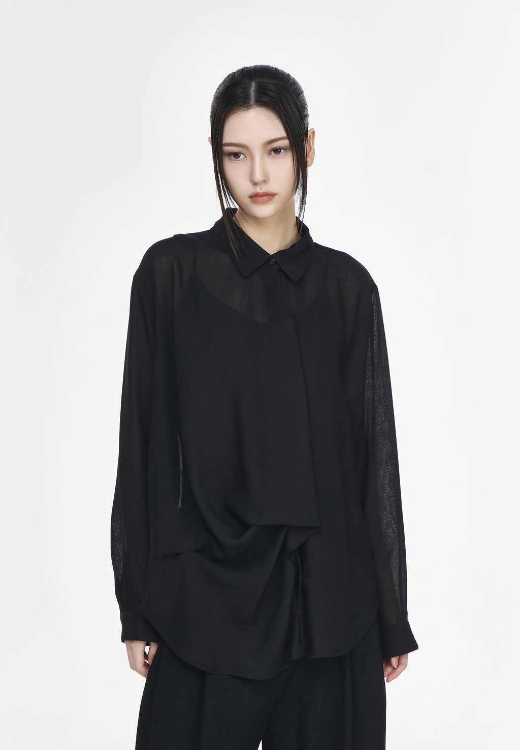 BIAS DRAPE SHIRT