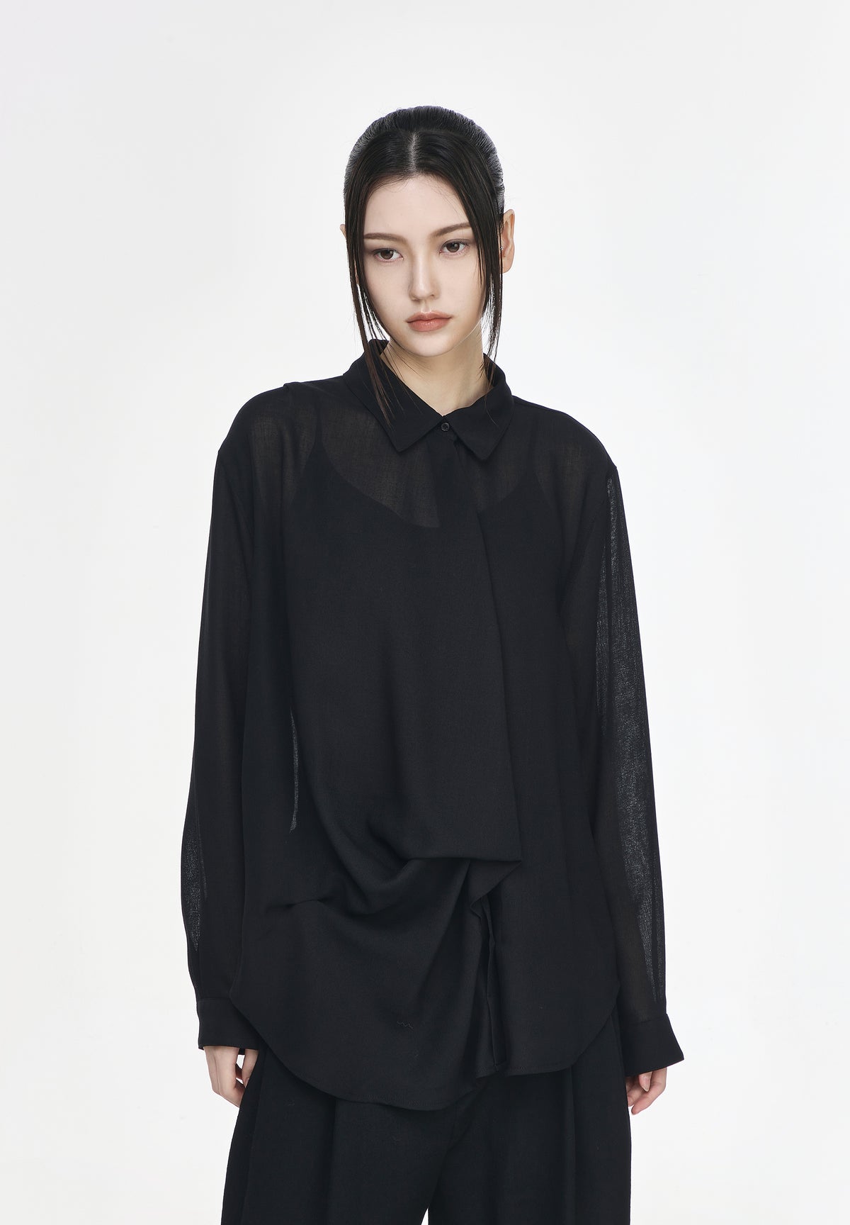 BIAS DRAPE SHIRT