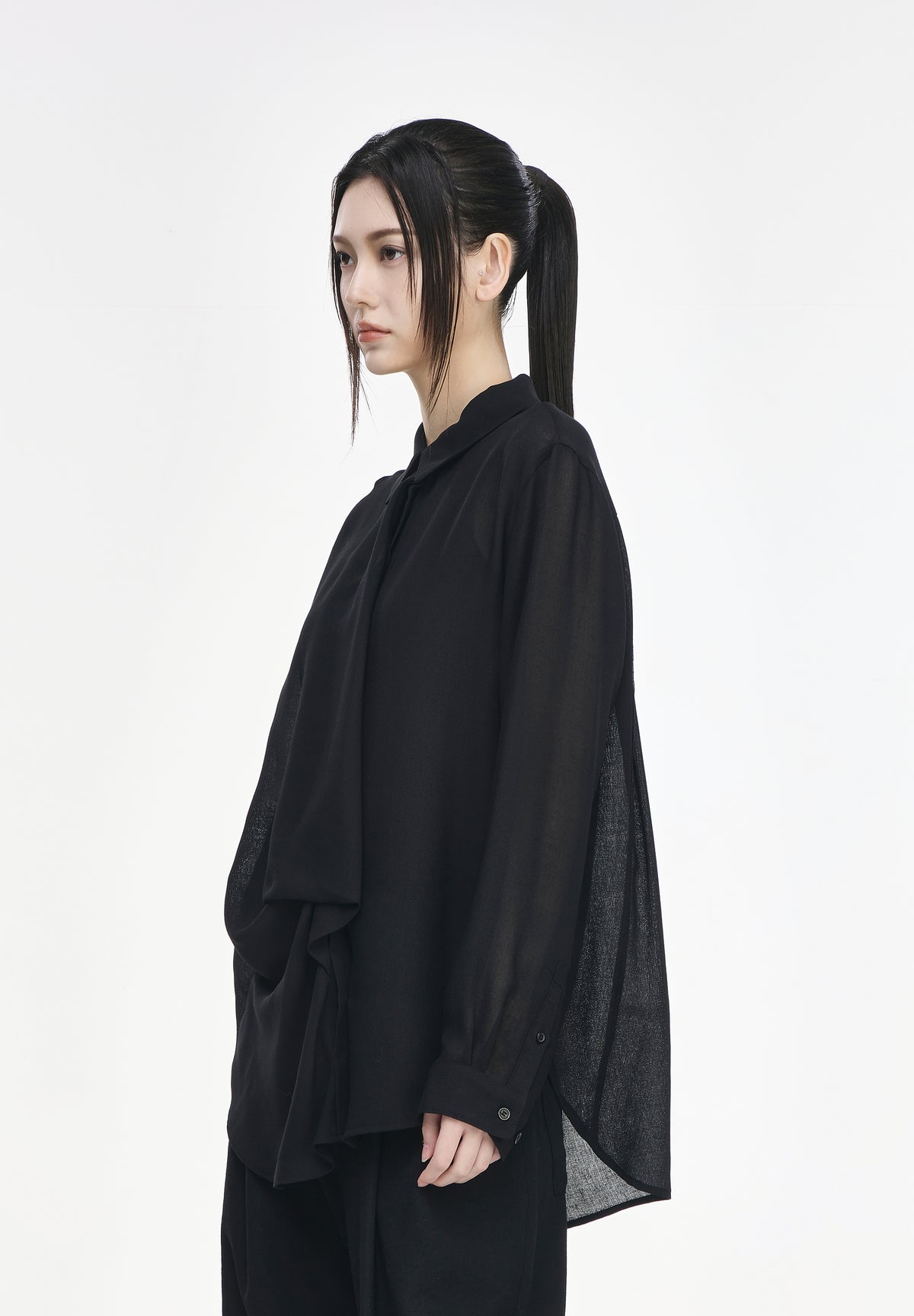 BIAS DRAPE SHIRT