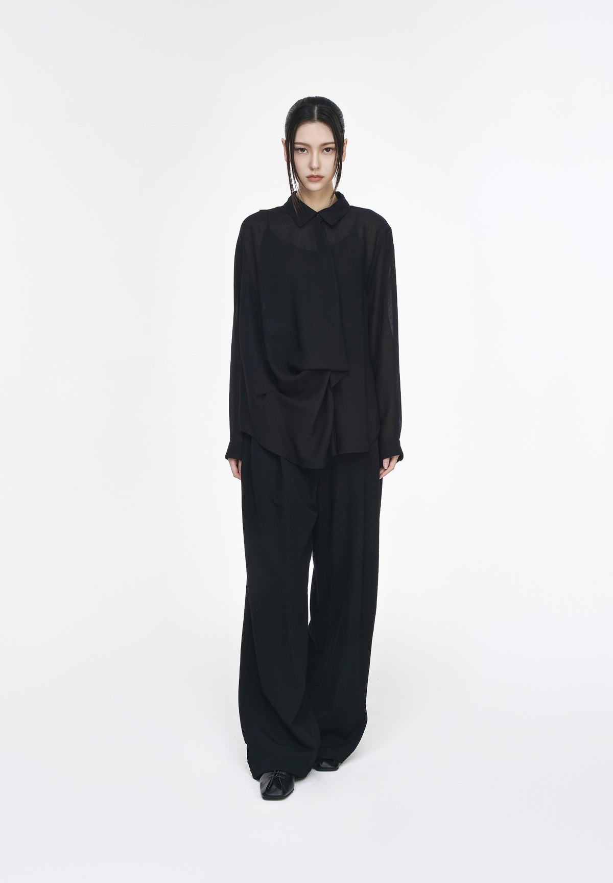 BIAS DRAPE SHIRT