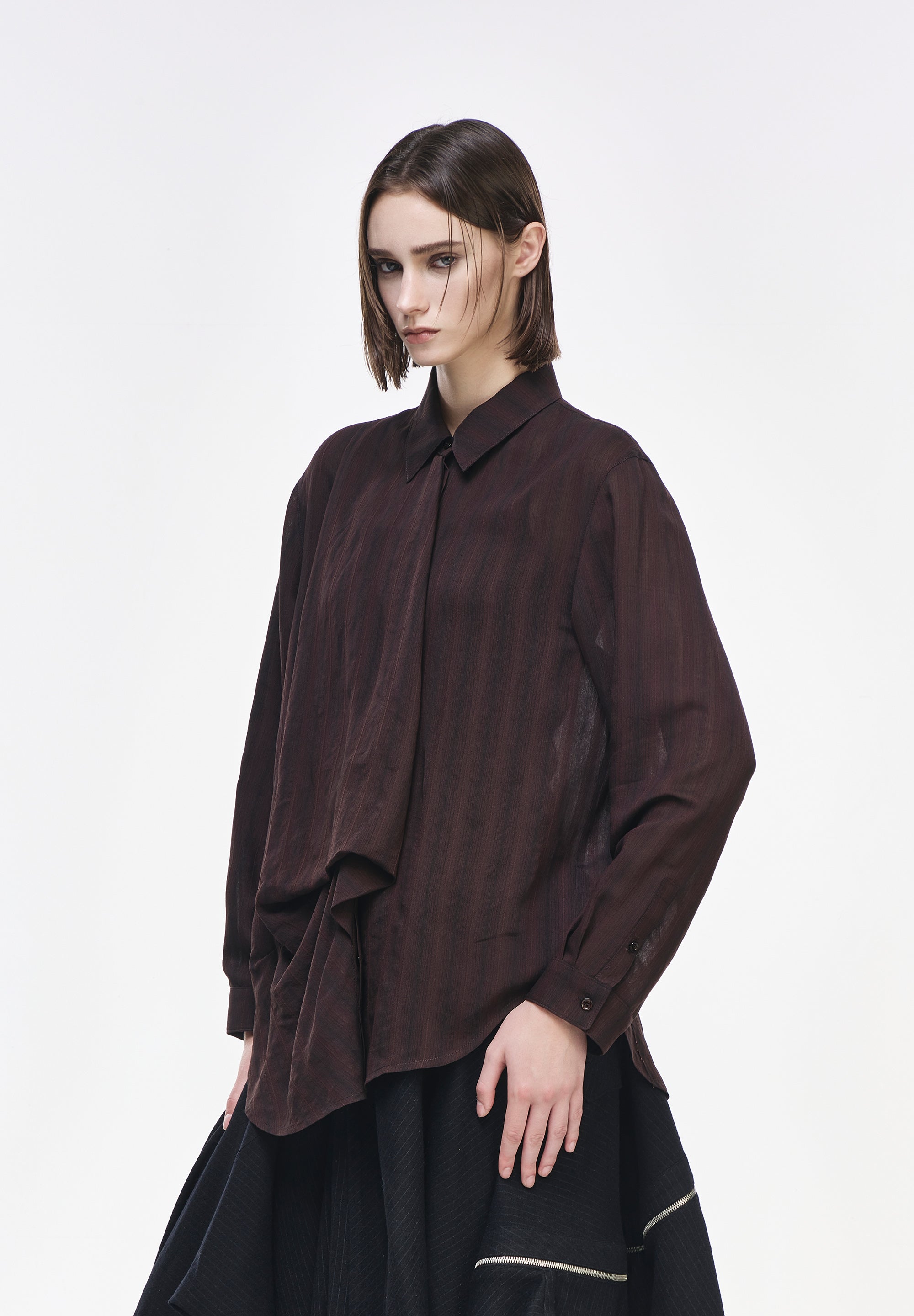 BIAS DRAPE SHIRT