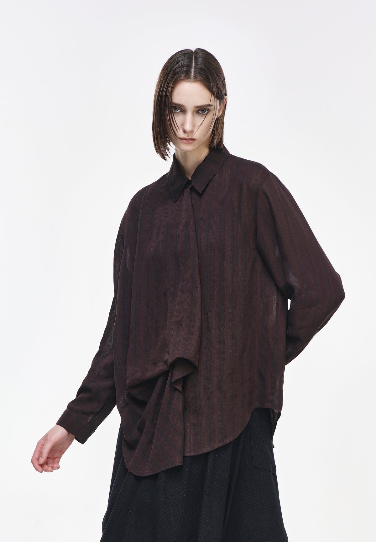 BIAS DRAPE SHIRT