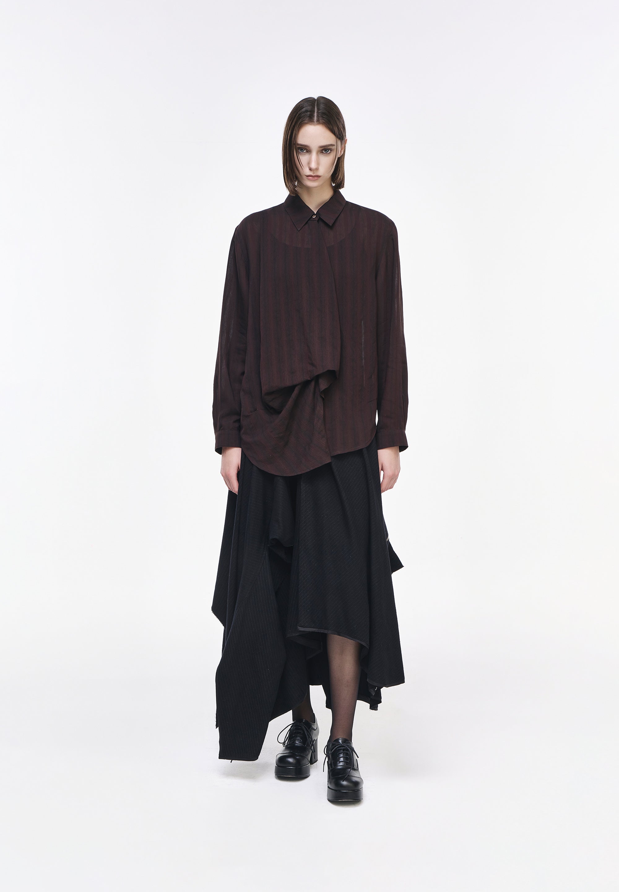 BIAS DRAPE SHIRT