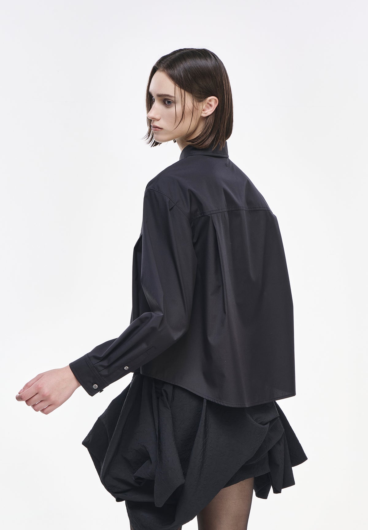 PANTHER CROP FLARE SHIRT