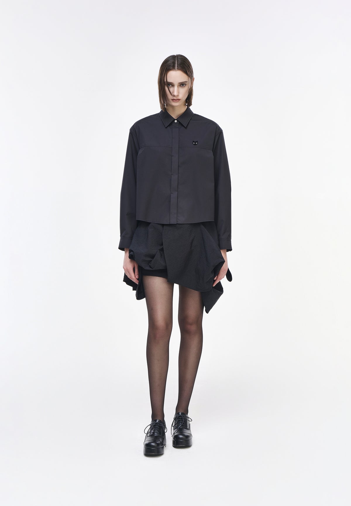 PANTHER CROP FLARE SHIRT
