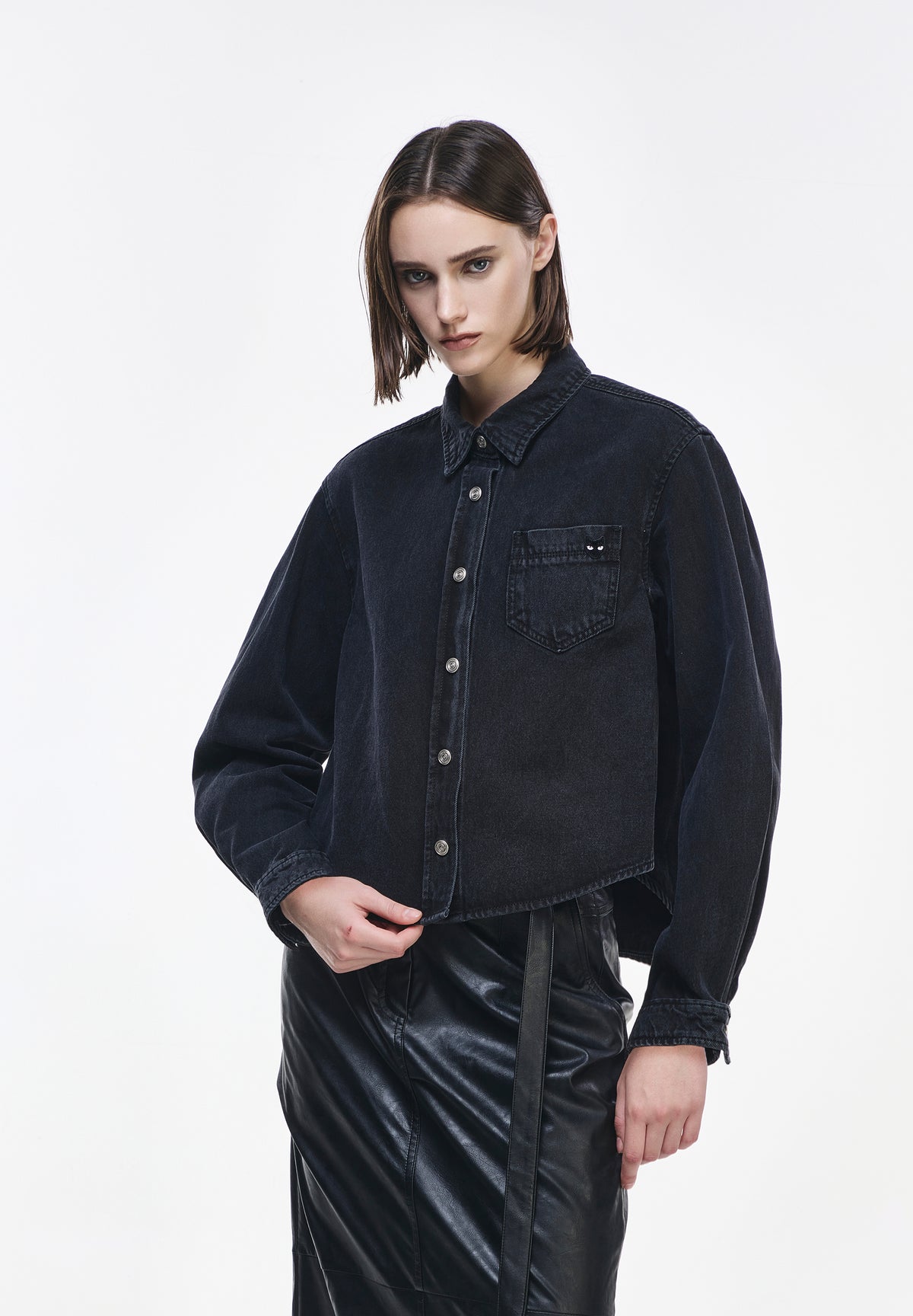 PANTHER FLARE DENIM SHIRT