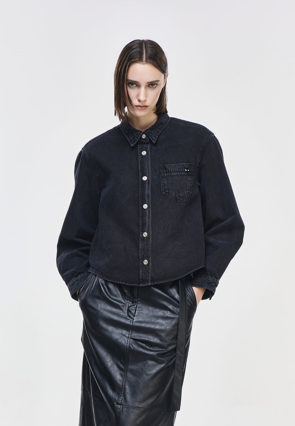 PANTHER FLARE DENIM SHIRT