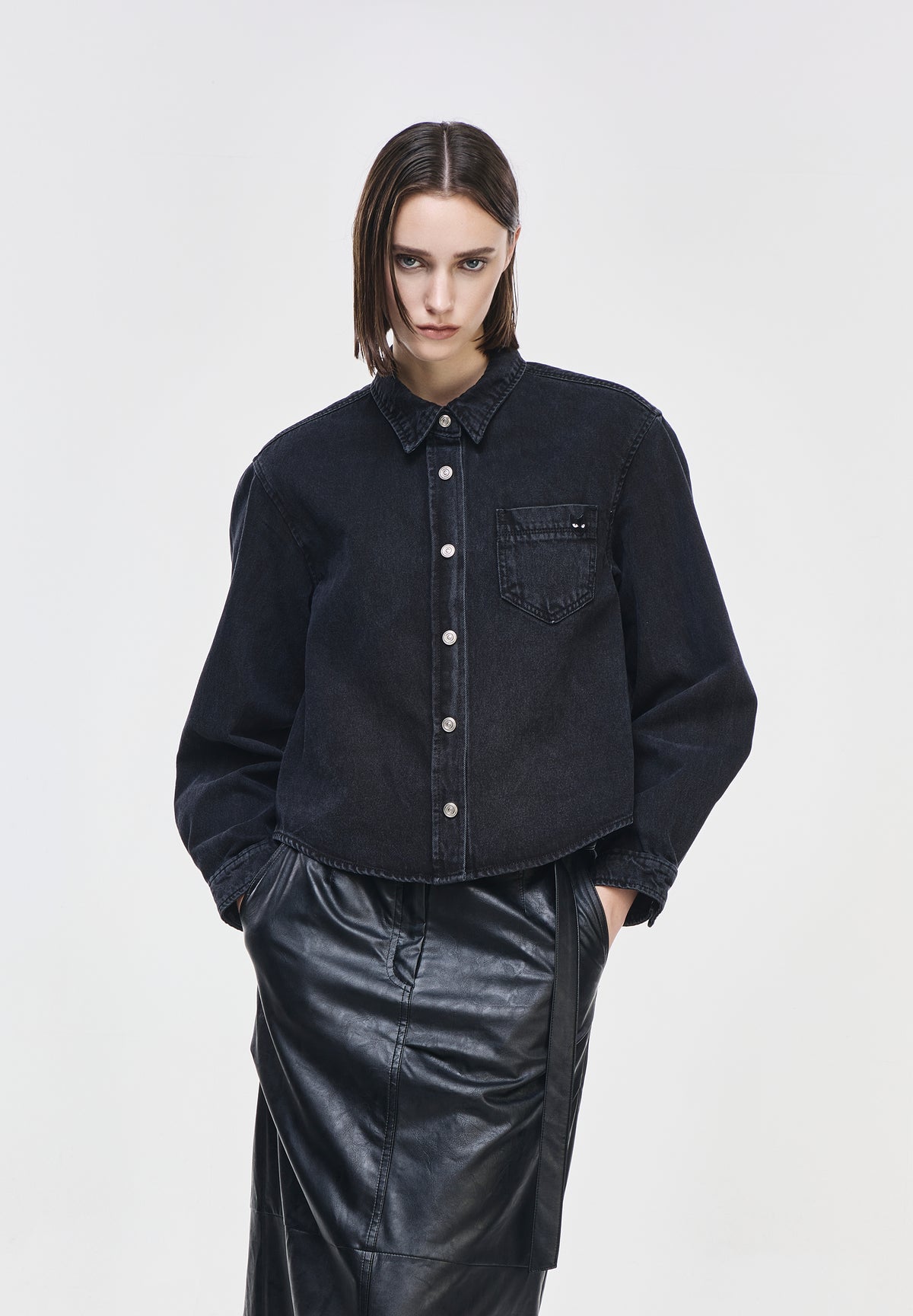 PANTHER FLARE DENIM SHIRT