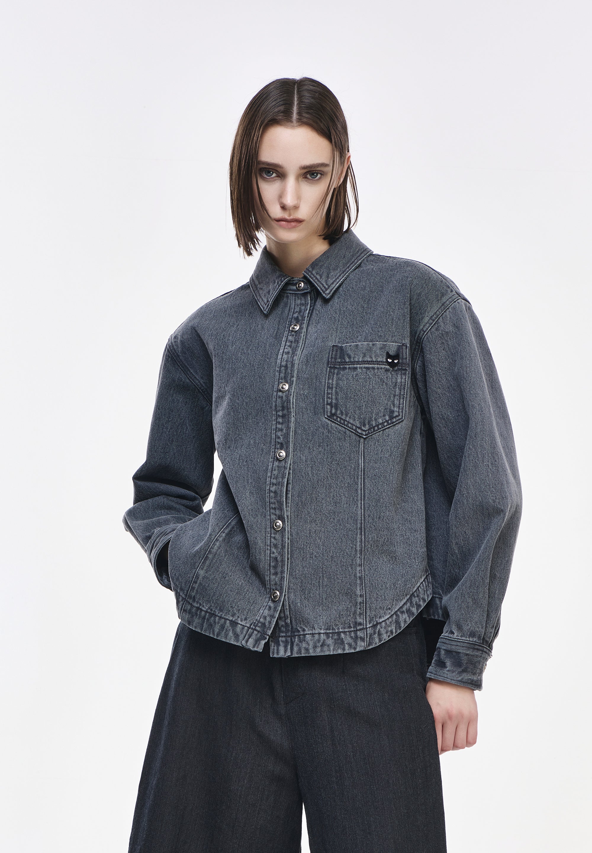 PANTHER SEMI OVER DENIM SHIRT