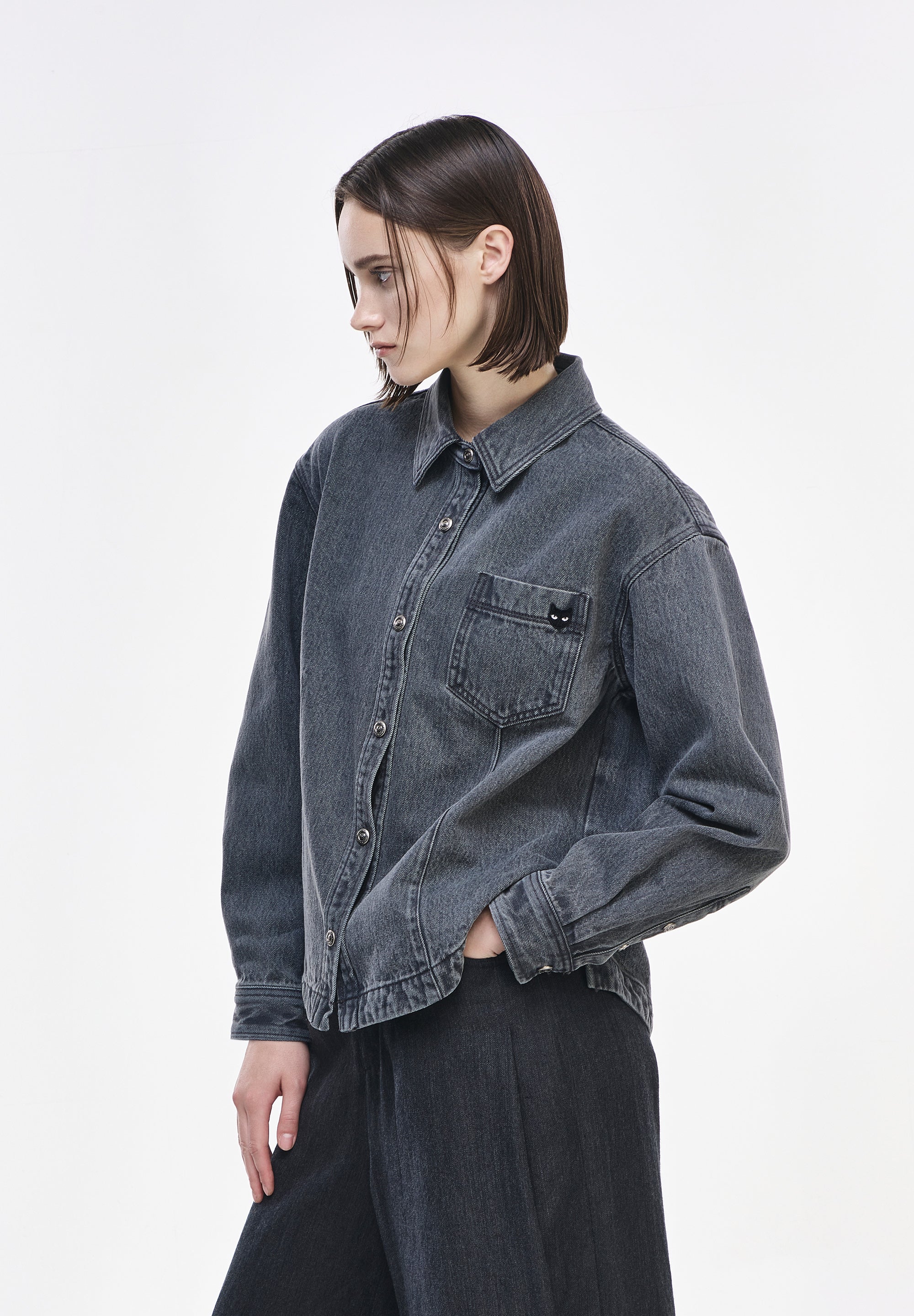 PANTHER SEMI OVER DENIM SHIRT