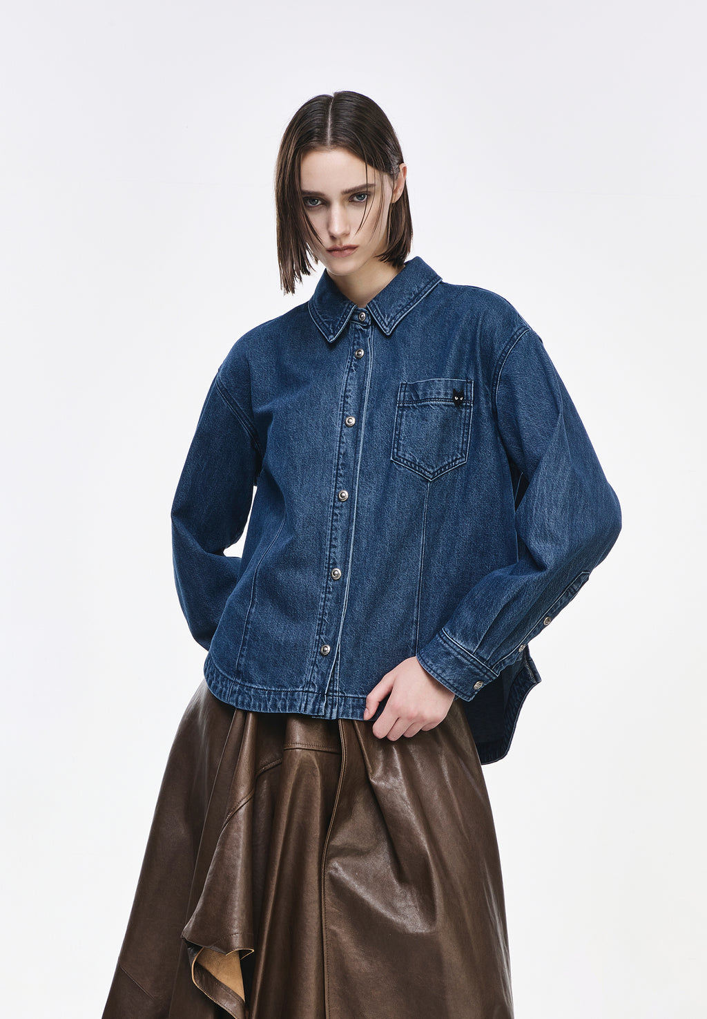 PANTHER SEMI OVER DENIM SHIRT