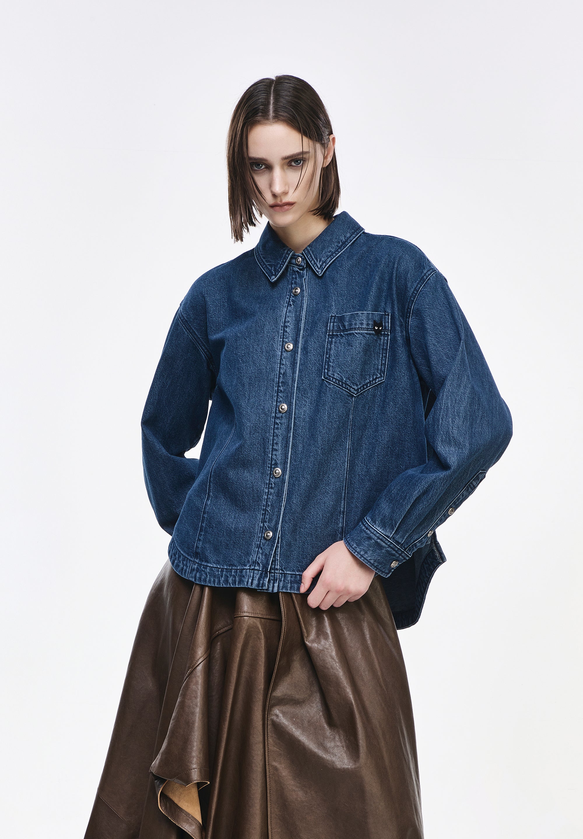PANTHER SEMI OVER DENIM SHIRT