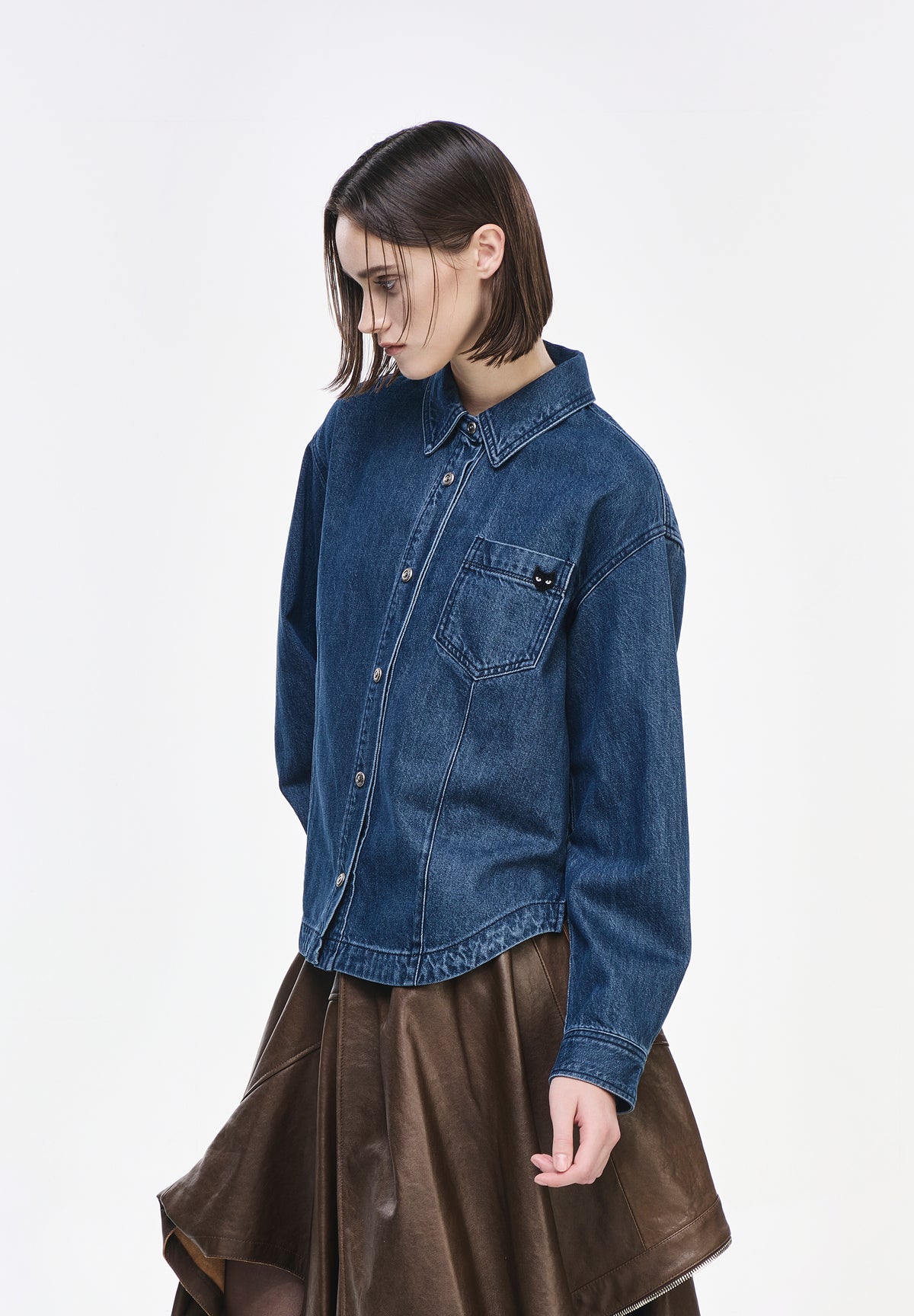 PANTHER SEMI OVER DENIM SHIRT