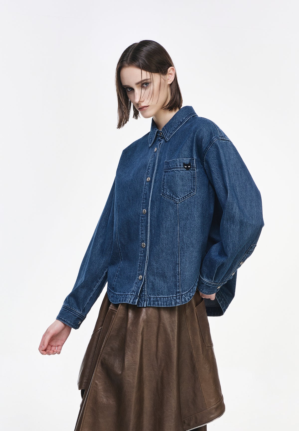 PANTHER SEMI OVER DENIM SHIRT