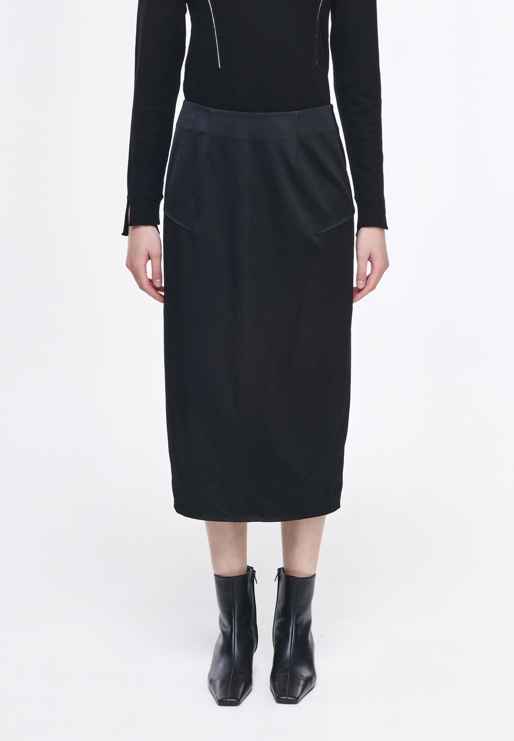 FLUTE PENCIL SKIRT