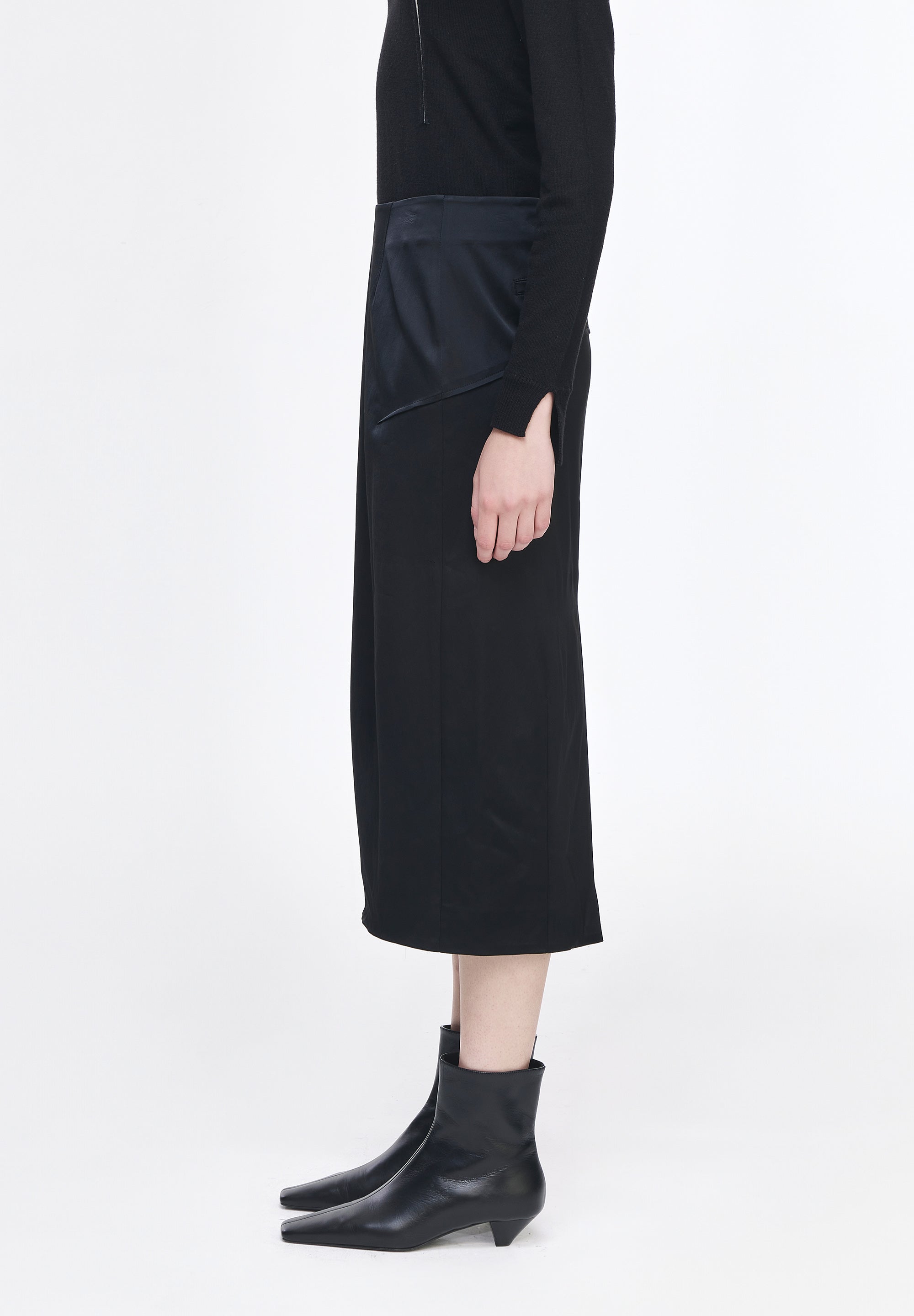 FLUTE PENCIL SKIRT