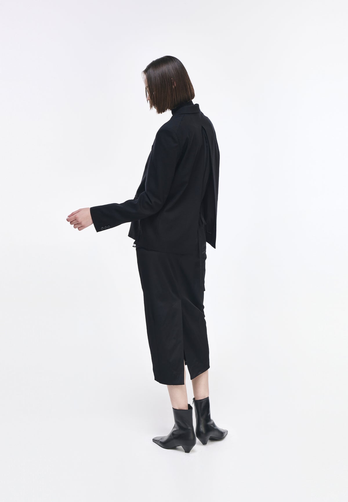 FLUTE PENCIL SKIRT