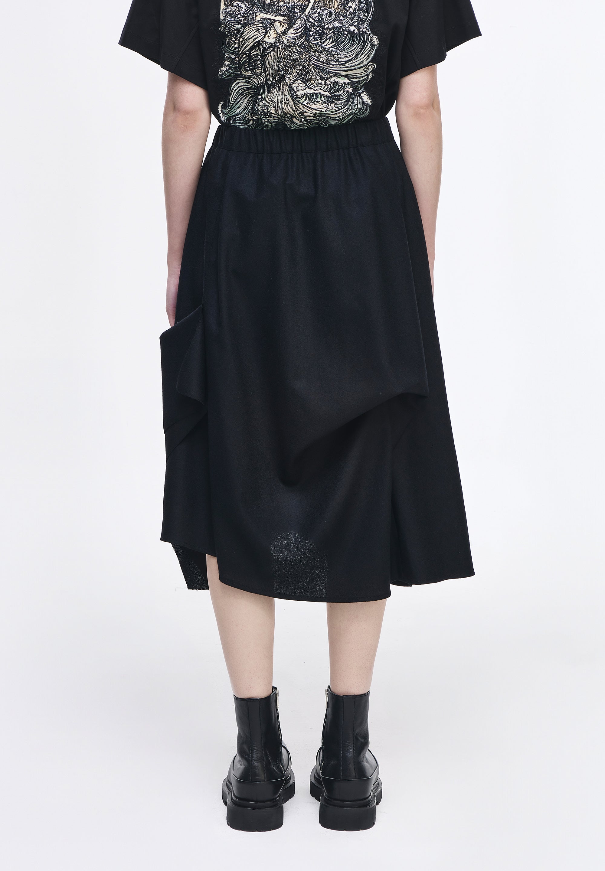 BIAS DRAPE SKIRT