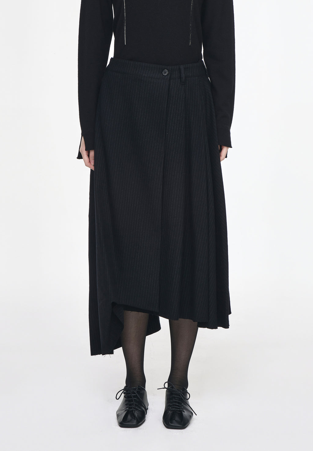 SLASH DRAPE WRAP SKIRT
