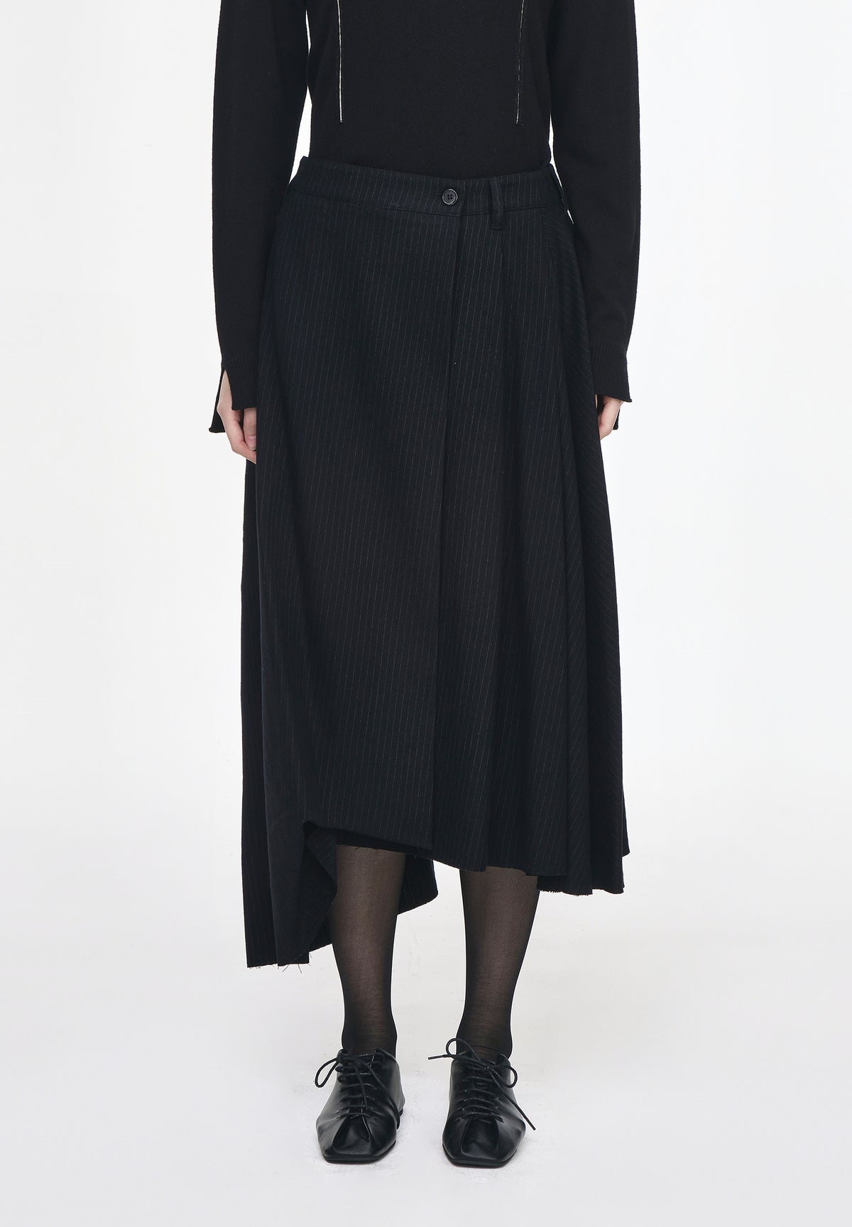 SLASH DRAPE WRAP SKIRT