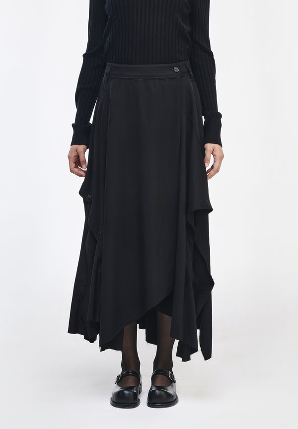 CHEMISE FENDUE JUPE PORTEFEUILLE