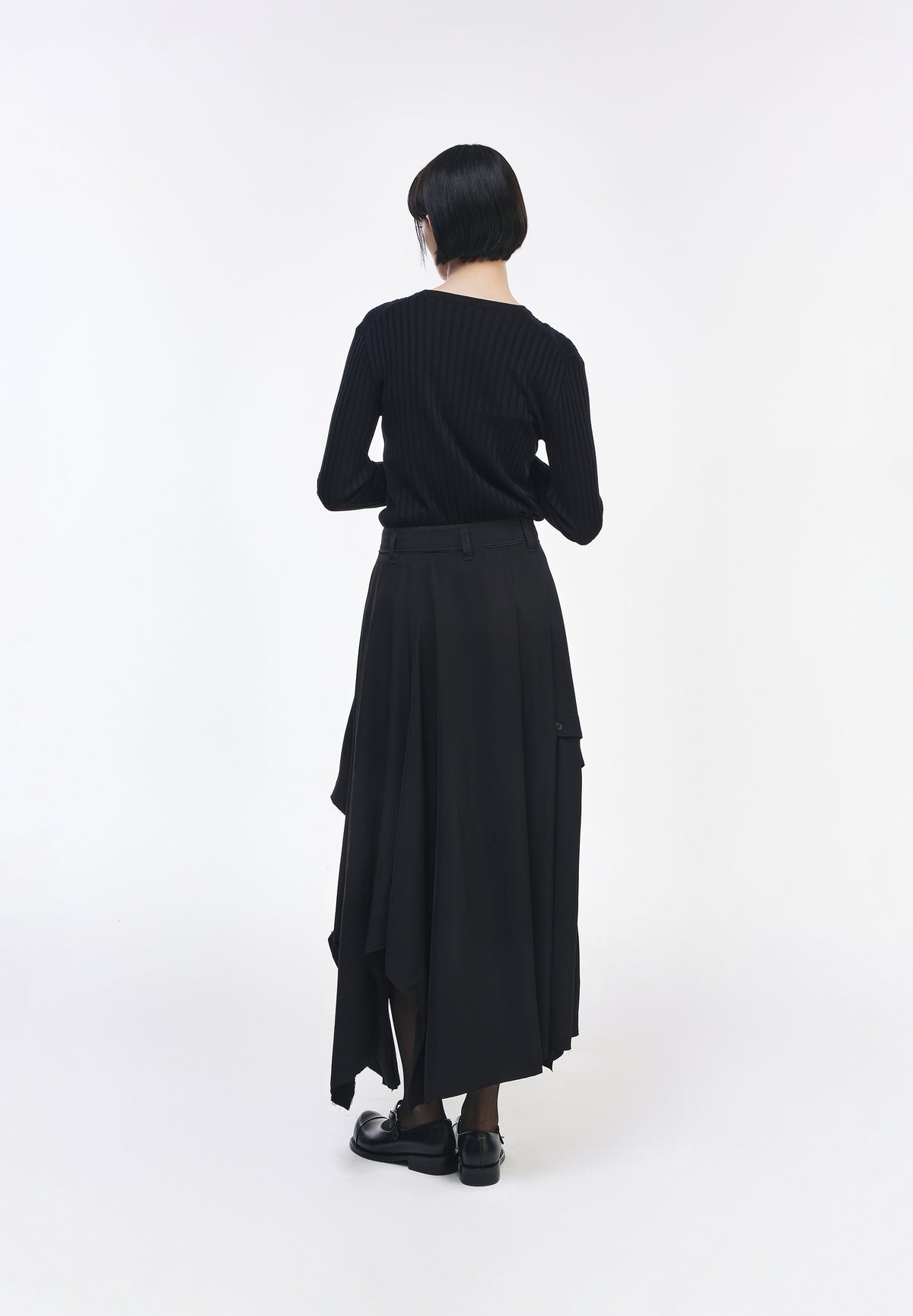 SLIT SHIRT WRAP SKIRT