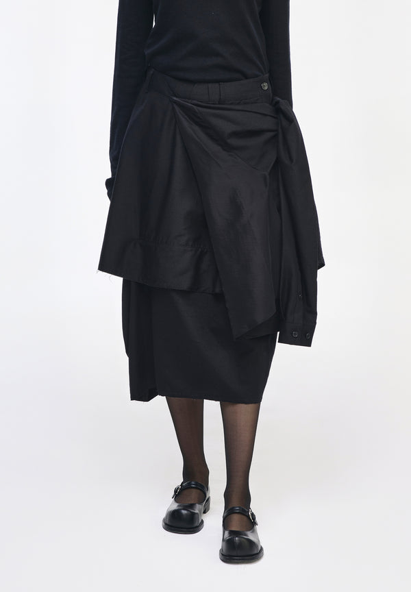 SLIT SHIRT BALLON SKIRT