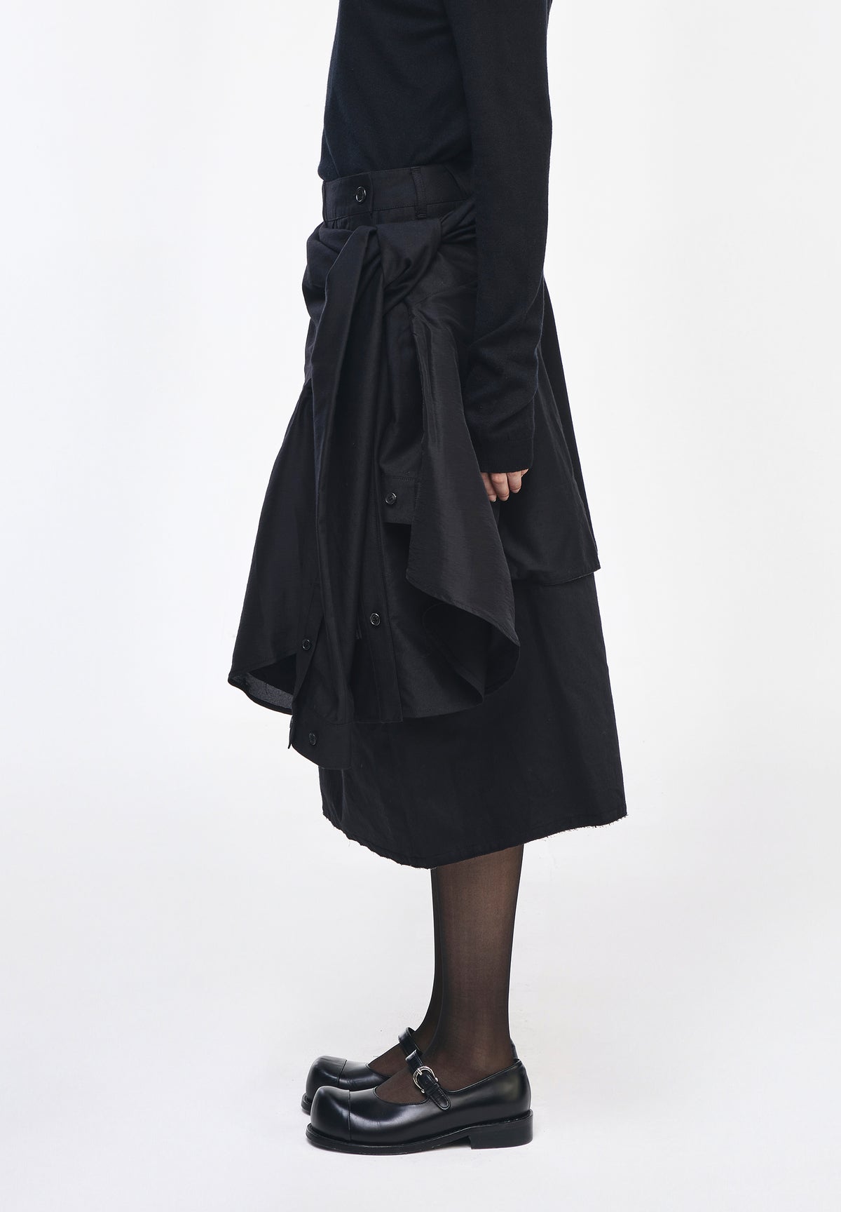 SLIT SHIRT BALLON SKIRT