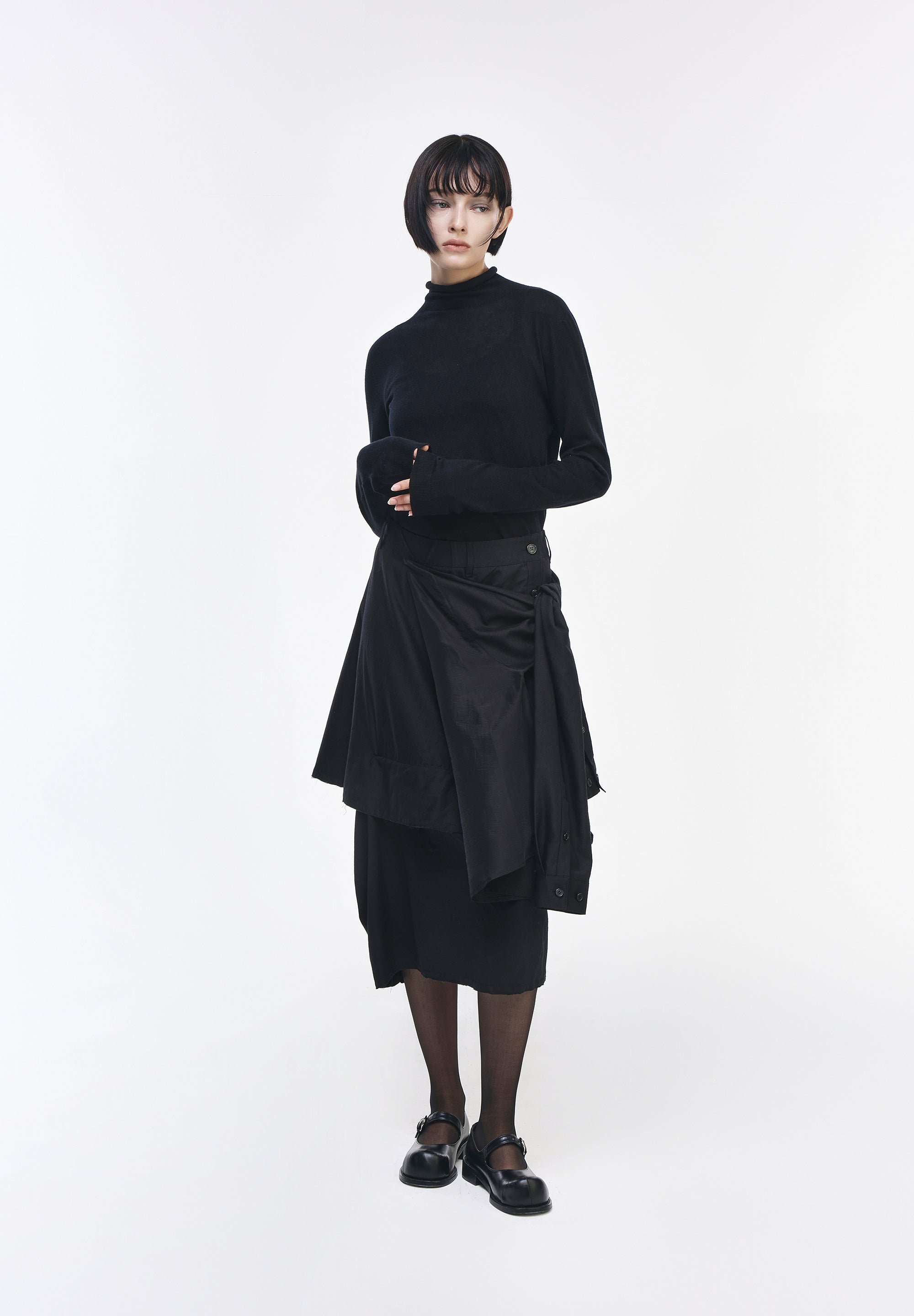 SLIT SHIRT BALLON SKIRT