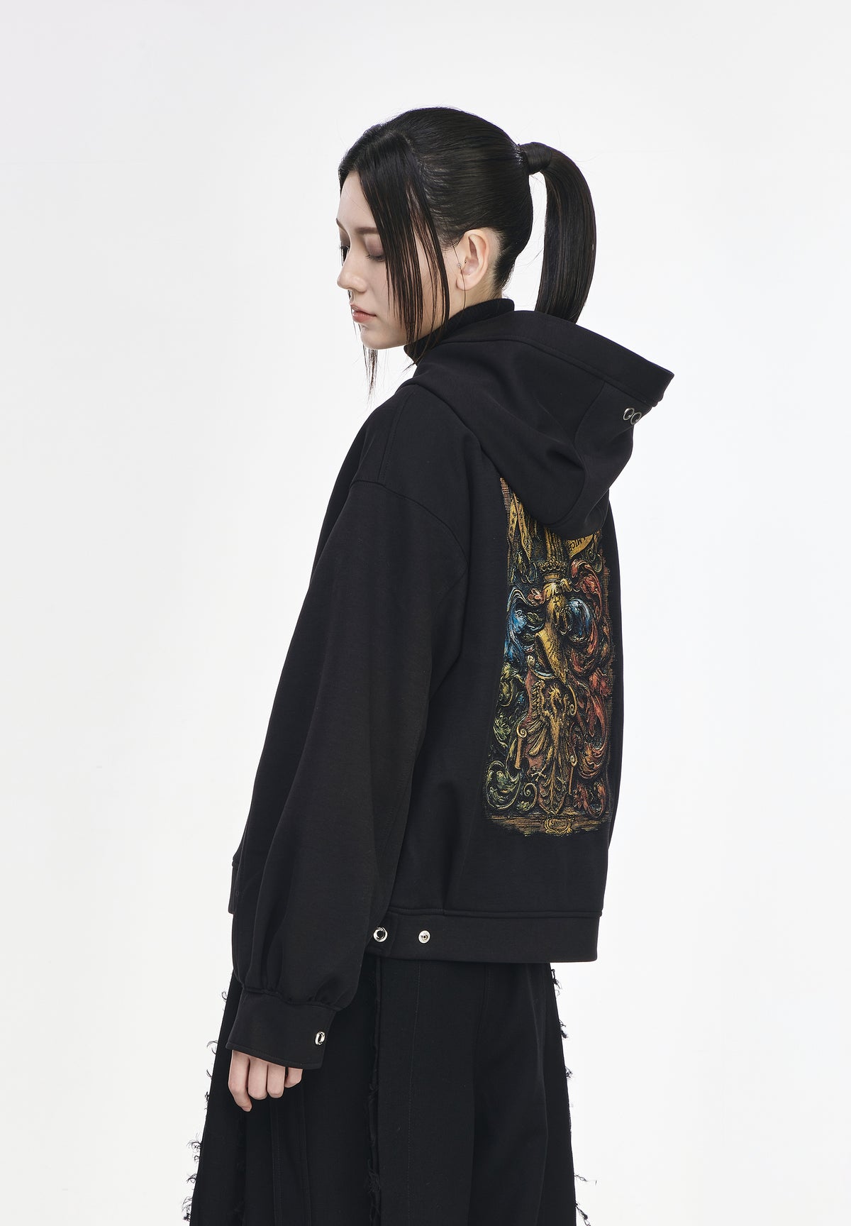 CASQUE EMBROIDERED HOOD JACKET