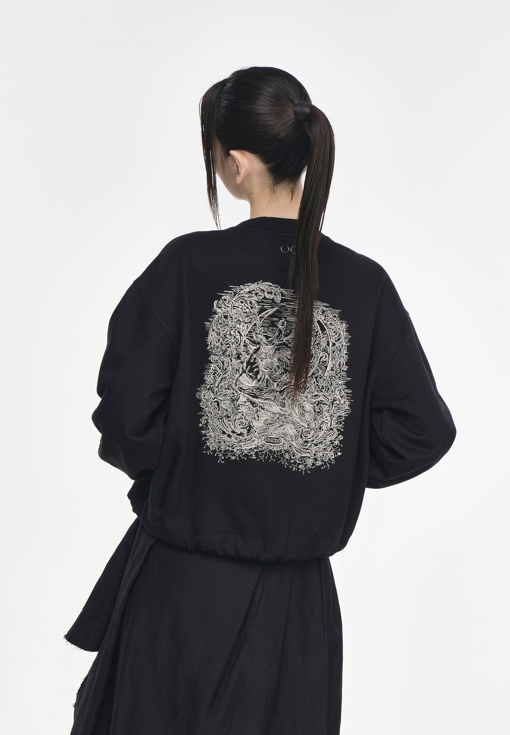CRESCENT EMBROIDERED SWEATSHIRT