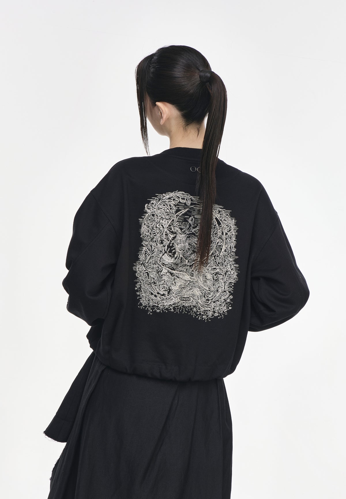 CRESCENT EMBROIDERED SWEATSHIRT