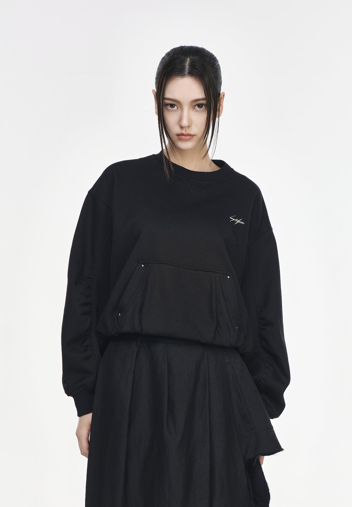 CRESCENT EMBROIDERED SWEATSHIRT