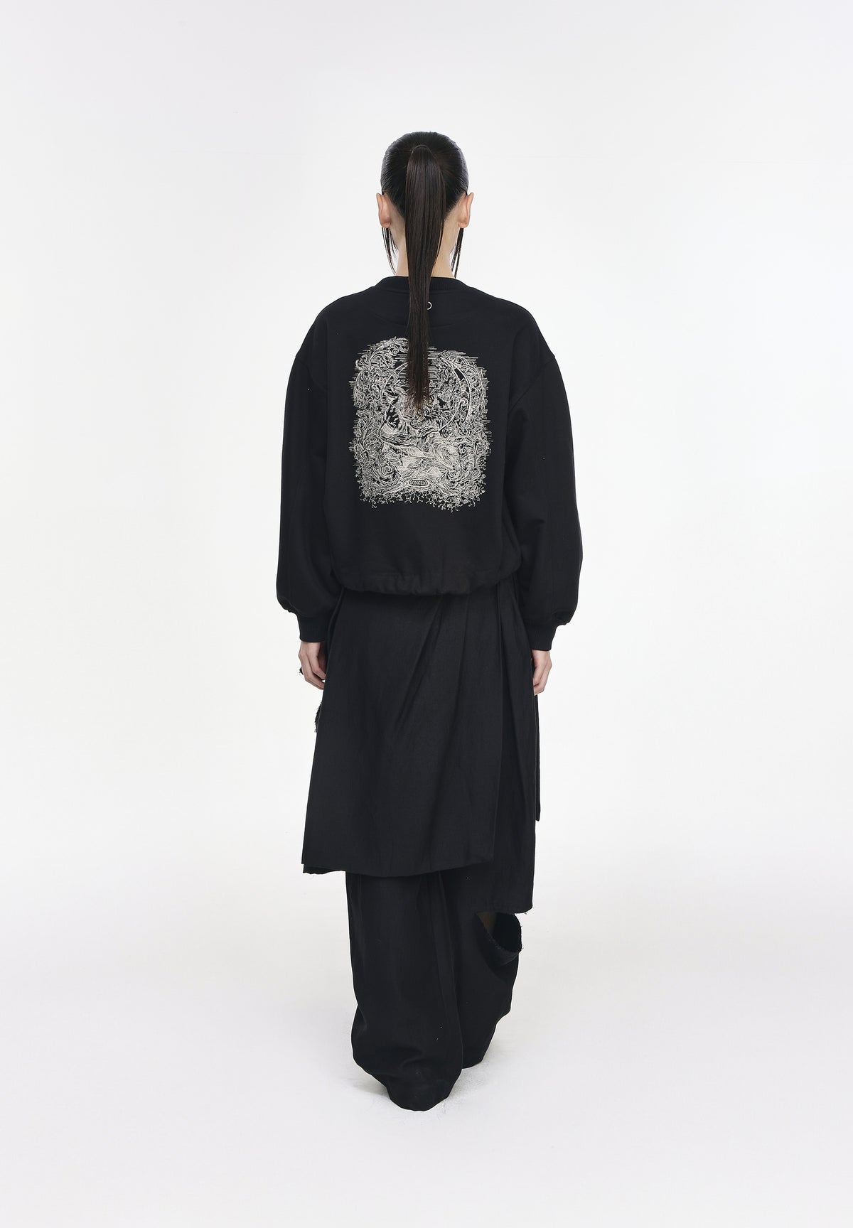 CRESCENT EMBROIDERED SWEATSHIRT
