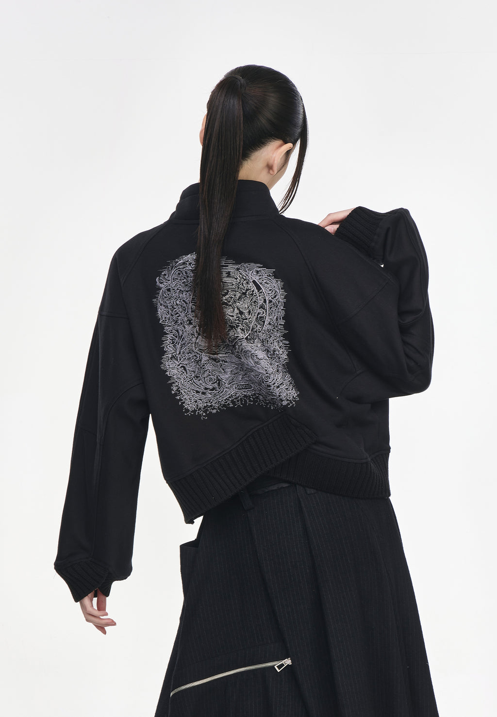 CRESCENT CROSS RIB HIGH NECK