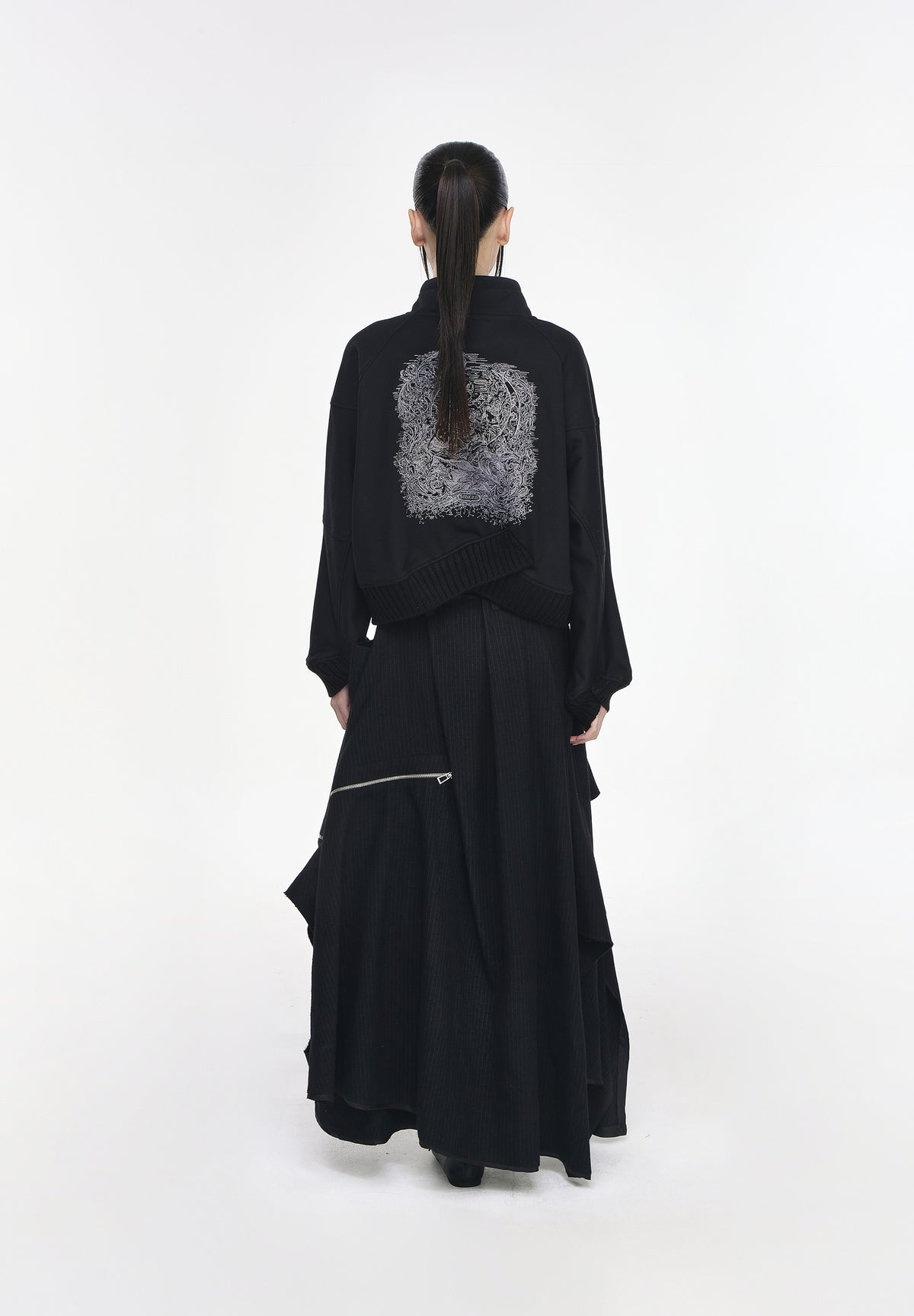CRESCENT CROSS RIB HIGH NECK