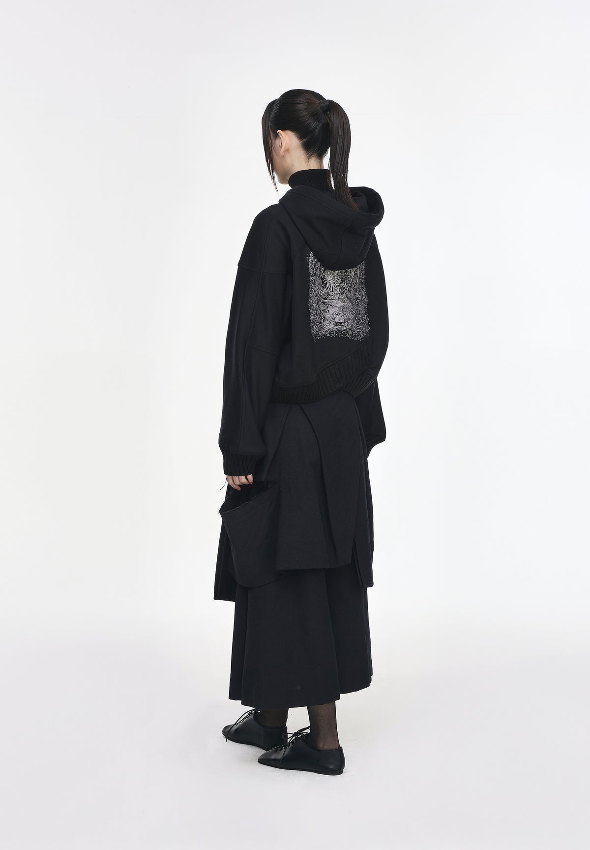 CRESCENT CROSS RIB HOOD ZIP UP