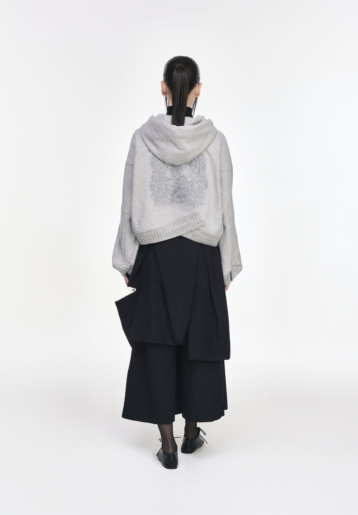 CRESCENT CROSS RIB HOOD ZIP UP