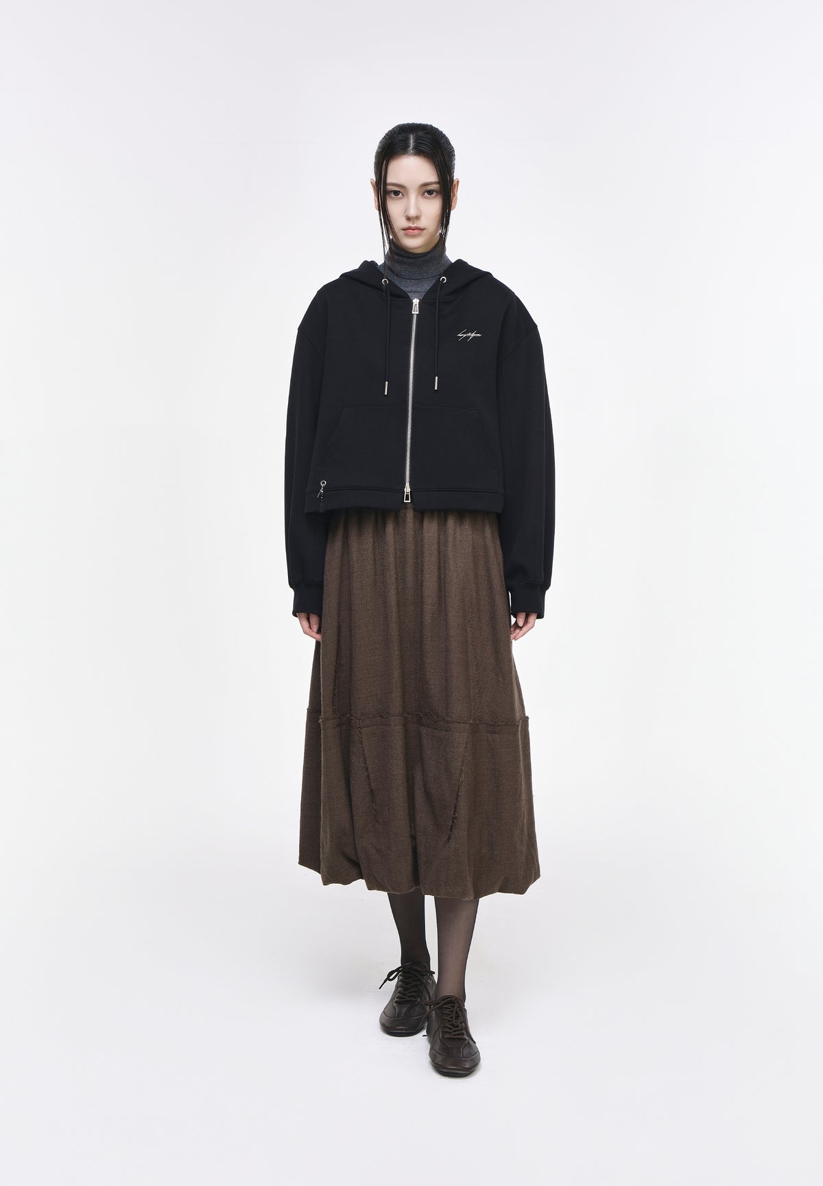 MINHWA DUMBO CROP ZIP UP