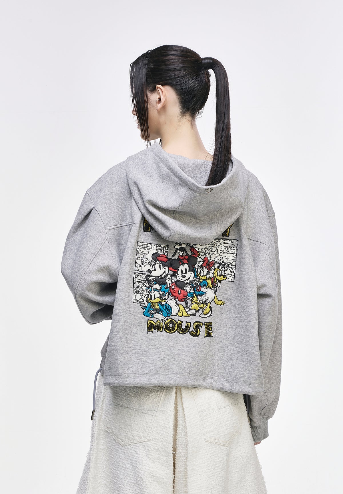 MICKEY FRIENDS CROP ZIP UP