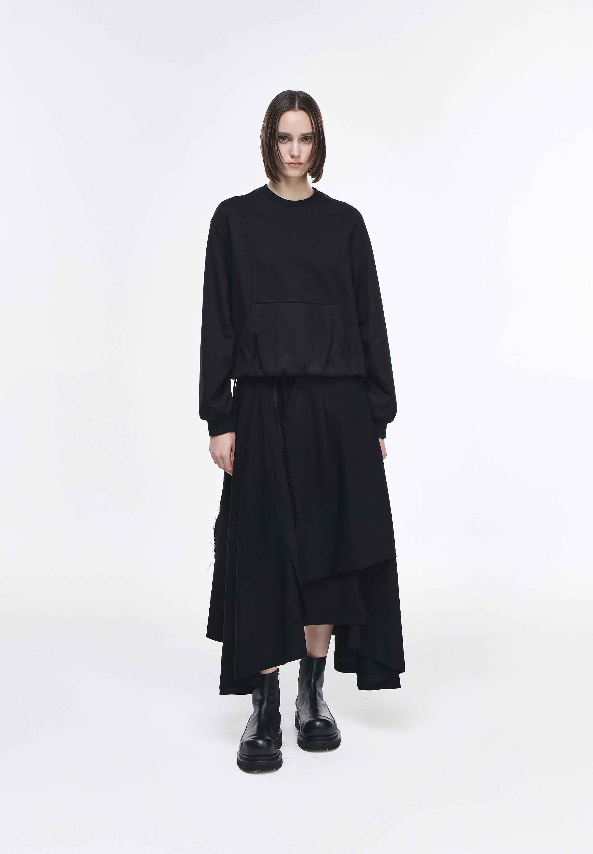 BENEDICTION EMBROIDERED COCOON SWEATSHIRT