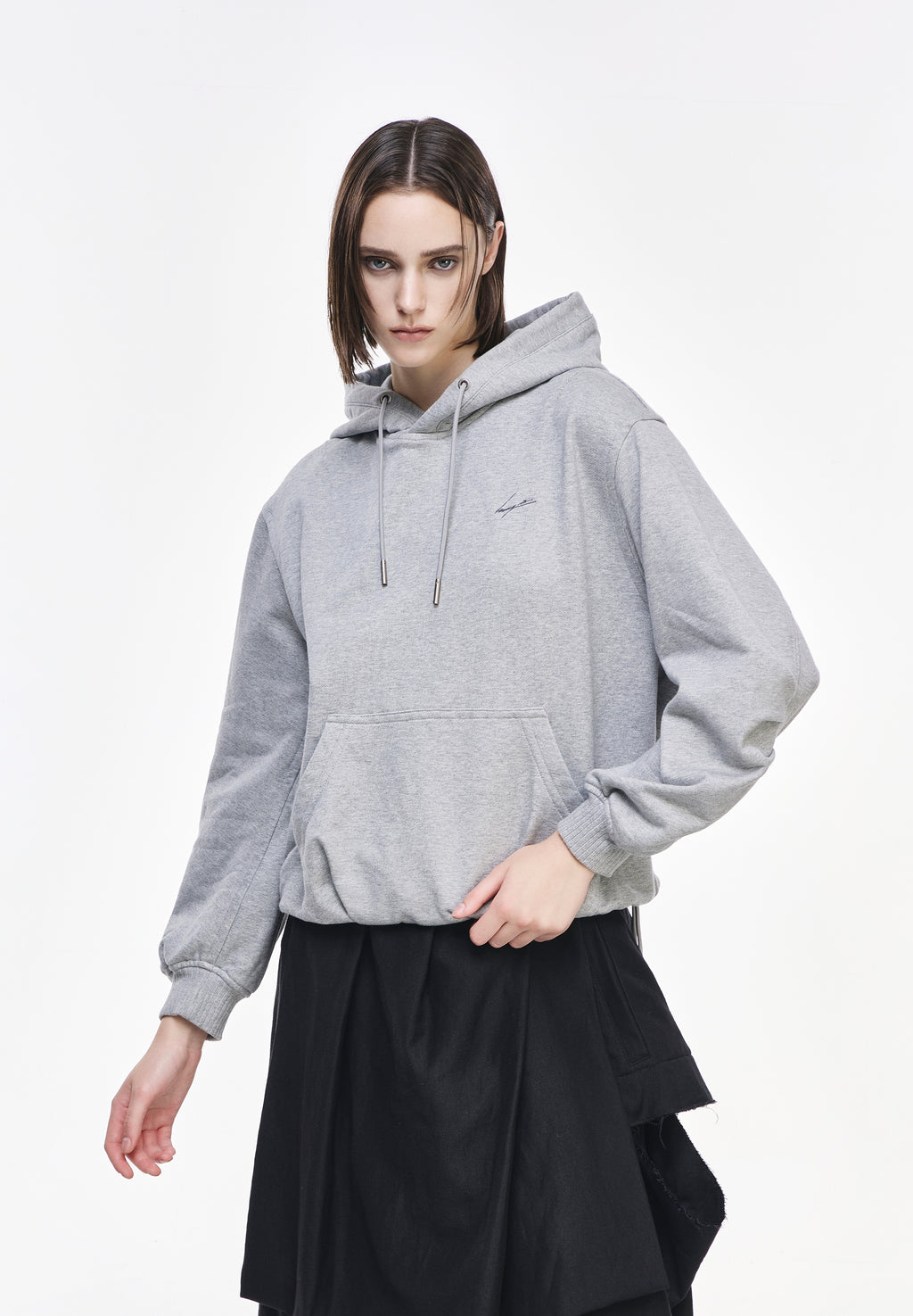 BENEDICTION EMBROIDERED COCOON HOOD