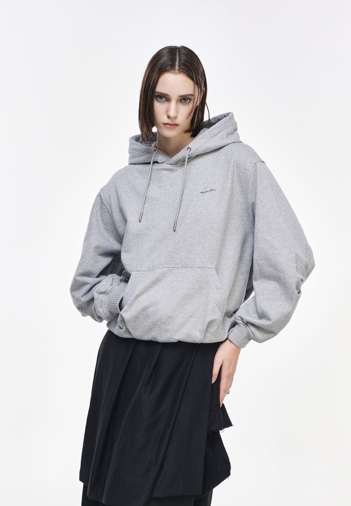 BENEDICTION EMBROIDERED COCOON HOOD