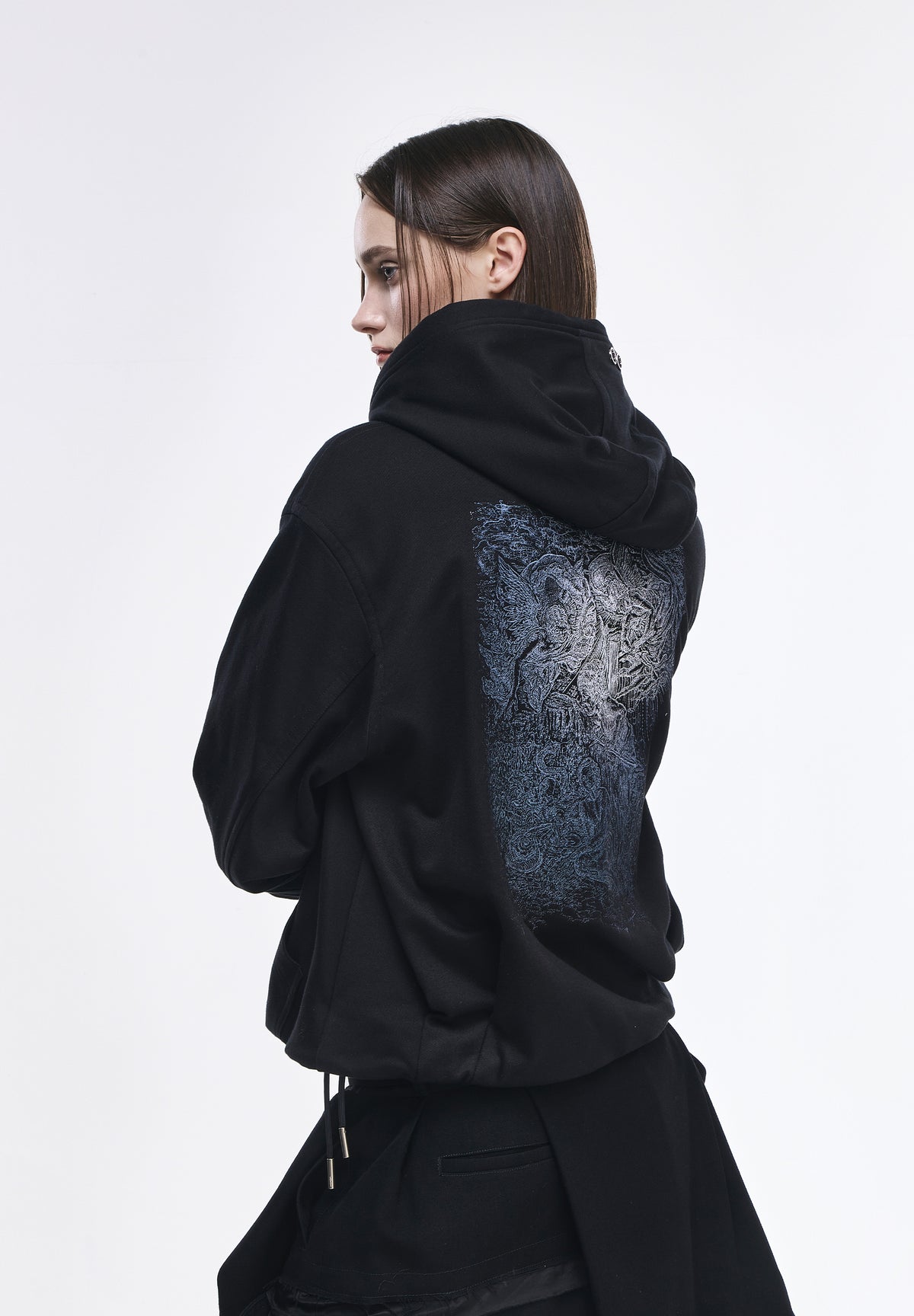 BENEDICTION EMBROIDERED HOOD ZIP UP