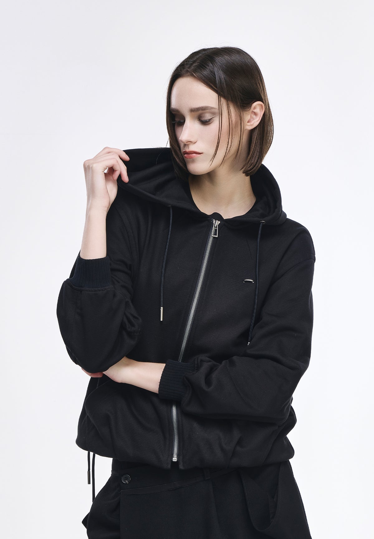 BENEDICTION EMBROIDERED HOOD ZIP UP