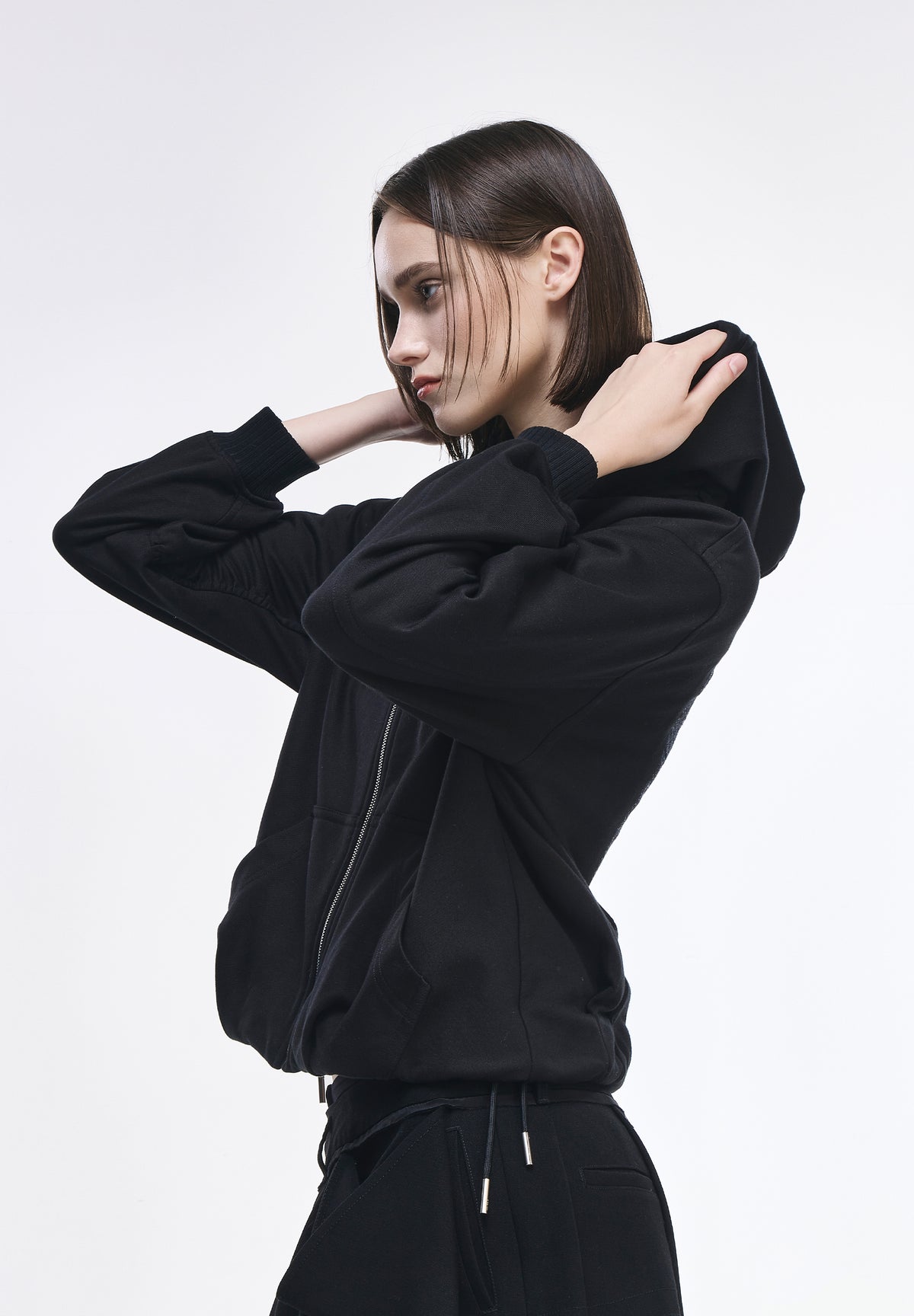 BENEDICTION EMBROIDERED HOOD ZIP UP