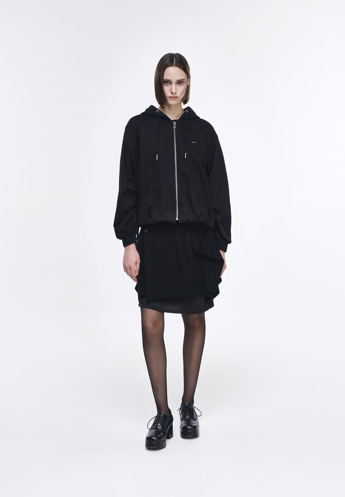 BENEDICTION EMBROIDERED HOOD ZIP UP