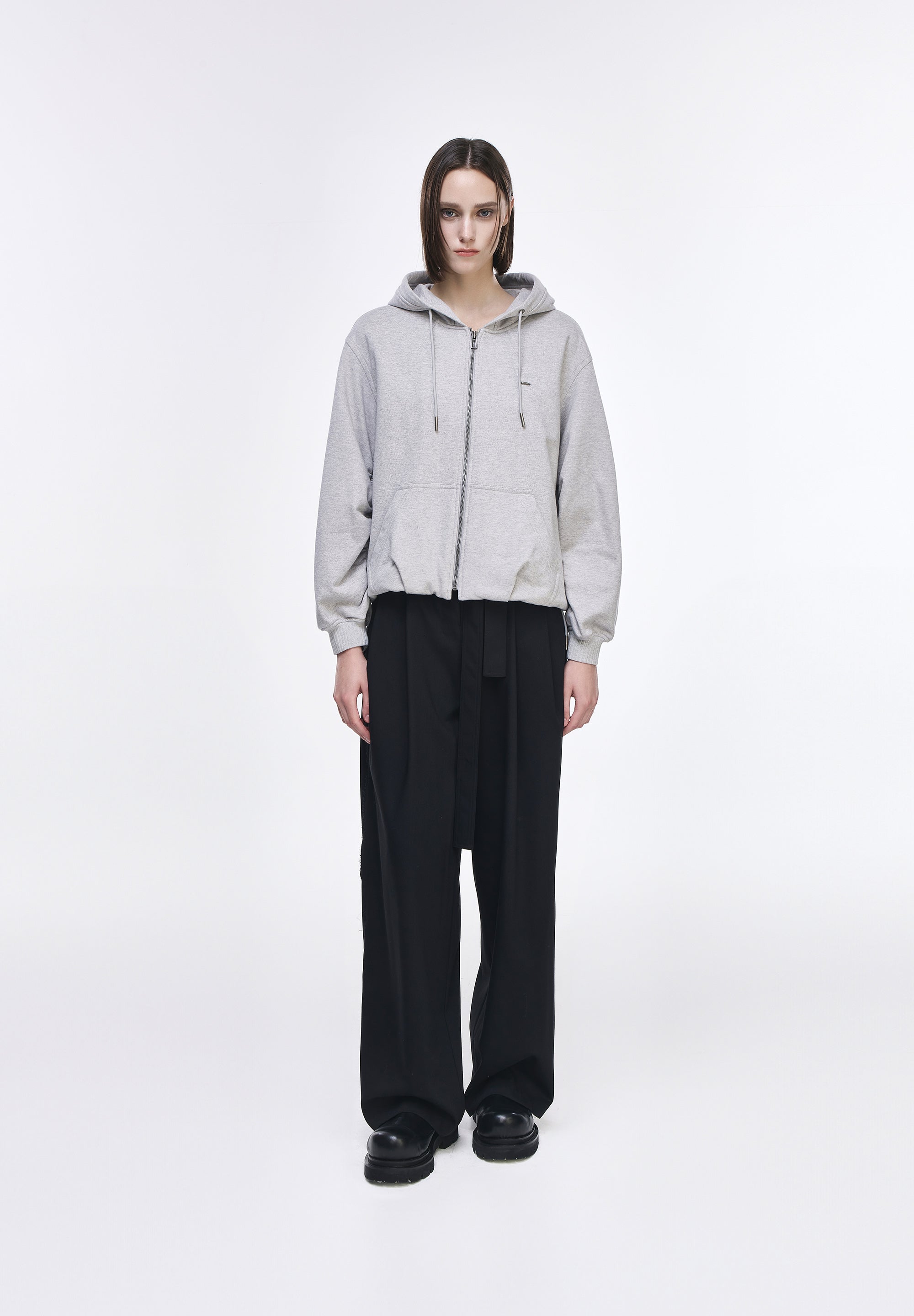 BENEDICTION EMBROIDERED HOOD ZIP UP