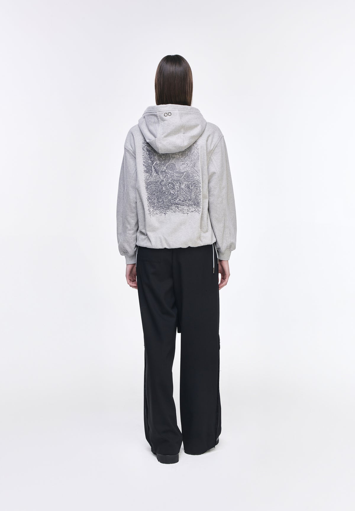 BENEDICTION EMBROIDERED HOOD ZIP UP